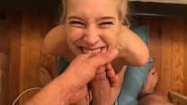 Cum in the eyeball by and he does it again