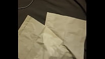 Dopedick69 Masturbating on to napkins in my bed