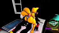 Tails bouncing that big ass on Shadows cock (Gay Sonic SFM)