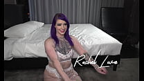 Purple hair slut gets asshole gaped & creampied