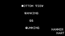 Masturbate & Cum From Bottom View With Floating Sperm Load in Slow Motion By Hammer Hart