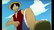Luffy gostoso e punheta