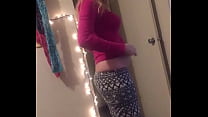 Erica Mongold strips and shows her pussy and ass