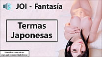 JOI hentai con tifa en los baños orientales. Instrucciones para masturbarse.