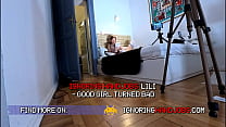 Bored and Ignored Blonde Wife cheats on Husband to massage balls and play a dick to make it drips precum
