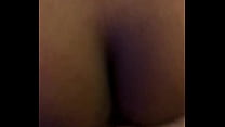 Ginger cock pounds ebony pussy from the back