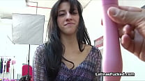 She loves to play with vibrator and cock on camera
