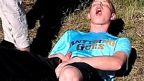 Super young gay twink movies Roma and Artur Piss Play Outside