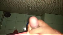 Wet squirt of a thick cum
