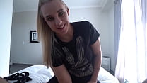 POV Wife Pegging Experience – Sensual Blowjob, Prostate Fingering & Strap-On Cumshot