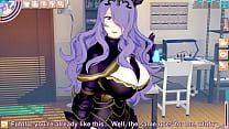 Fucking a purple-haired female knight