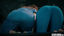 Strange creature and hot nurse fucked naive guy and he enjoyed hardcore sex with hot babes