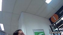 Attractive czech kitten is seduced in the mall and shagged in pov