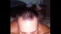wife gets my cum on chest