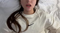 The roommate decided to help clean up. Paid her back with sex.