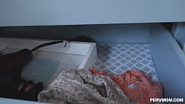 Ebony sex on a chair in the kitchen Cherie Deville hardcore big black cock hd