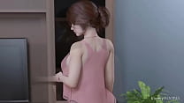 Hot Stepmom got a lot of compliments and sexy touching big ass seduction