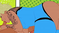Big booty Rayalla gets her big ass clapped by a horny bbc
