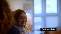 Step-nana and step-mom teach stepdaughter how to fuck like a pro