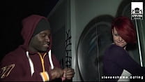 Big Black Cock in PUBLIC!! A quick hard bang on the street! StevenShame.dating