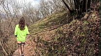 Perfect ass walks in the woods completely naked and touches herself because she's too horny- amateur - Kadavak