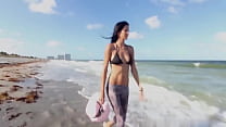 CUBAN Sofia : Solitude By the Sea Public masturbation