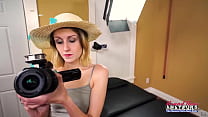 Skinny Hotties Lauren And Pixie Pie Share A Dick To Suck And Get Banged!