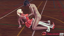 Sexy High Heels Blonde Moans Loudly – Red Dress Slides Off as Tongue Teases Her Wet Pussy!