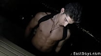 And we have what most of you have been waiting for! Jared Shaw, again in Prague. I think he liked it here last time, and we do like him also! First night we have some muscle flex for you, in a car, on the street, in our apartment overlooking the Prague.