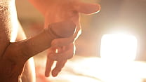 One Finger Stroking Ends With a One Finger Cumshot