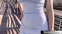 Busty Redhead Hottie Gets Her Tight Wet Pussy Drilled with Authority