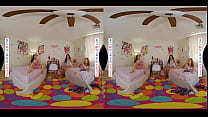 Naughty America - Three sweet babes get to share a cock together!
