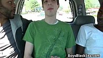 Black Gay Dude Get His Big Dick SUcked By White Twink 08