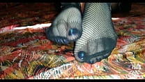 I give you a footjob.