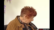 Time for this chubby ass mature redhead to throat a strong dick