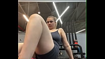 Anal fucking in the gym really horny girl