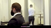 Office gay anal fuck
