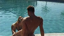 Pool fucking and BJ