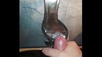 High heel jerking off