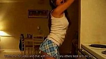 Reall Hot Girl Taking Her Clothes while Dancing Off