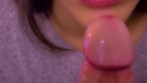 Amateur blowjob close up