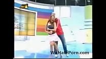 Kalomira upskirt oops EUF on stage during live TV