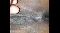 Playing with her pussy