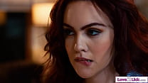 Big tits stepmom Christie Love secretly watches her stepdaughter Freya Parker masturbate next to her in bed and is turned on.The busty milf licks her  Big tits stepmom Christie Love secretly watches her stepdaughter Freya Parker masturbate next to her in bed and is turned on.The busty milf licks her