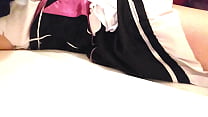 【素人動画】セックスフレンドにフェラさせた後、クンニで絶頂 メイド(レム)コスプレ