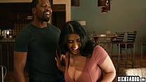 Hot big tits babe and horny MILF shared big cock and sucked it before hardcore pussy fucking
