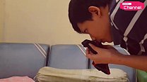 Hot Asian Teen - Porn Star Model Hansel Thio Turns on By His Step Sister's G-String P1