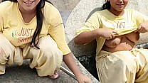 Romance on Roof with Young Married Bhabhi, Desi Outdoor Village Girl Hindi Sex Video