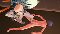 Koikatsu! - ZZZ - Footjob Seed in Gym