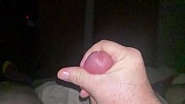 Jerking cumshot in slow motion